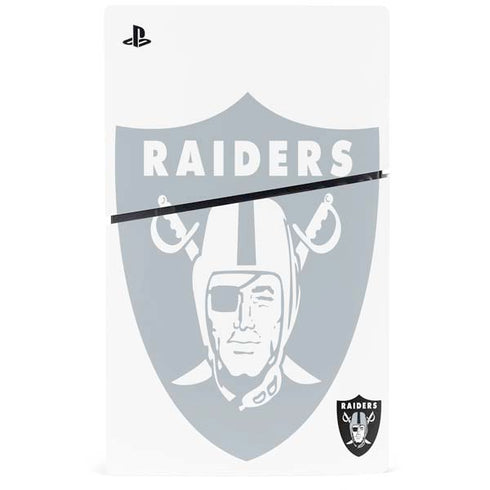 NFL Las Vegas Raiders Double Vision PS5 Slim Disk Bundle Skin
