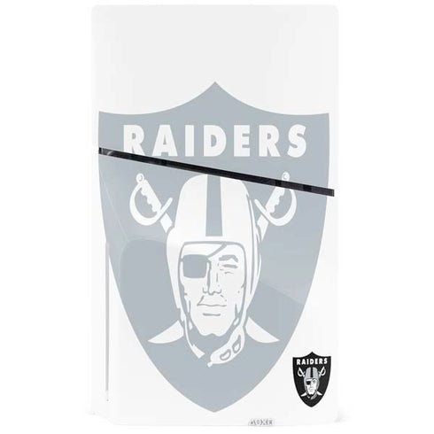 NFL Las Vegas Raiders Double Vision PS5 Slim Disk Bundle Skin