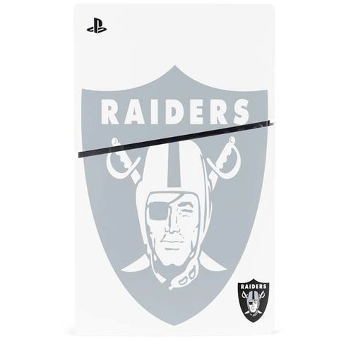 NFL Las Vegas Raiders Double Vision PS5 Slim Disk Console Skin