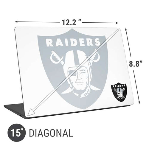 NFL Las Vegas Raiders Double Vision Universal Laptop 15in (12.2 x 8.8in) Skin