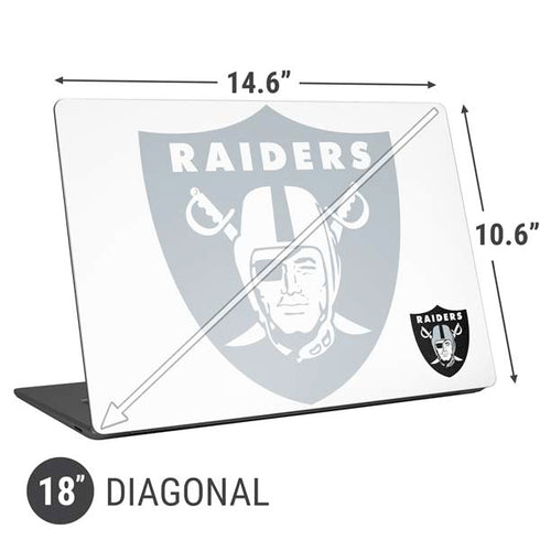NFL Las Vegas Raiders Double Vision Universal Laptop 18in (14.6 x 10.6in) Skin