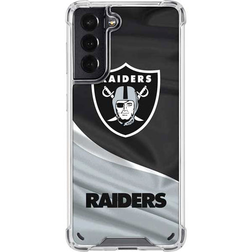 NFL Las Vegas Raiders Galaxy S21 5G Clear Case