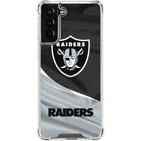 NFL Las Vegas Raiders Galaxy S21 FE Clear Case