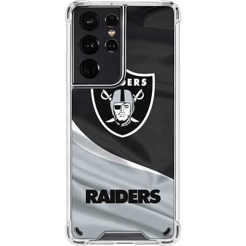 NFL Las Vegas Raiders Galaxy S21 Ultra 5G Clear Case