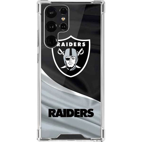 NFL Las Vegas Raiders Galaxy S22 Ultra Clear Case