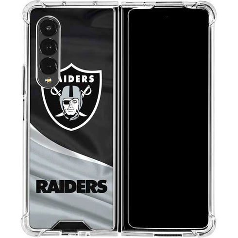 NFL Las Vegas Raiders Galaxy Z Fold4 5G Clear Case