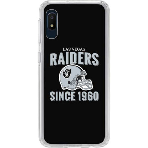 NFL Las Vegas Raiders Helmet Galaxy A10e Clear Case