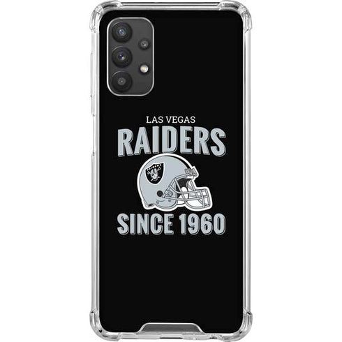 NFL Las Vegas Raiders Helmet Galaxy A32 5G Clear Case
