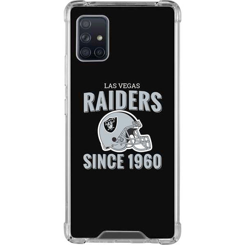 NFL Las Vegas Raiders Helmet Galaxy A51 5G Clear Case