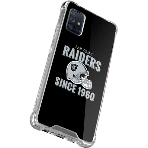 NFL Las Vegas Raiders Helmet Galaxy A71 5G Clear Case