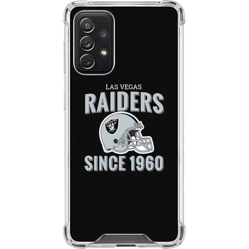 NFL Las Vegas Raiders Helmet Galaxy A72 5G Clear Case