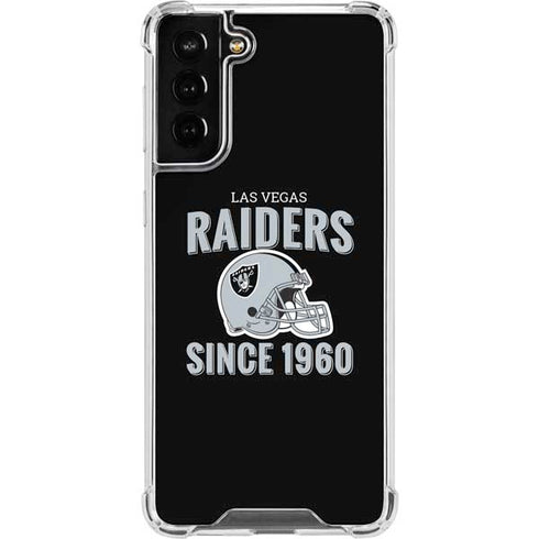 NFL Las Vegas Raiders Helmet Galaxy S21 FE Clear Case