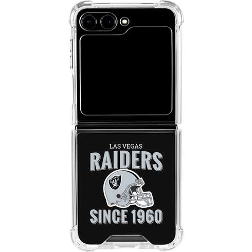 NFL Las Vegas Raiders Helmet Galaxy Z Flip5 5G Clear Case