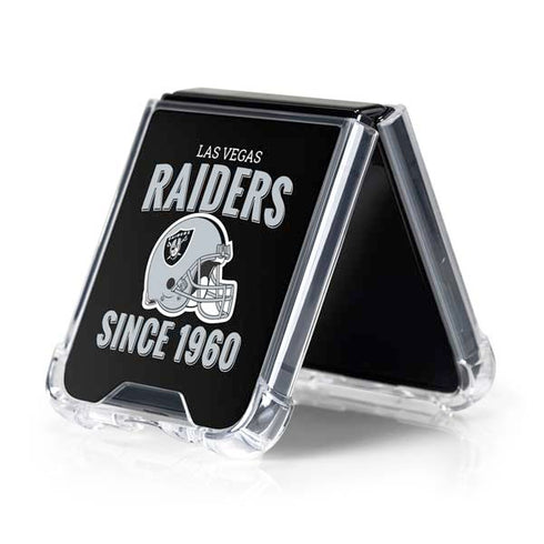 NFL Las Vegas Raiders Helmet Galaxy Z Flip5 5G Clear Case