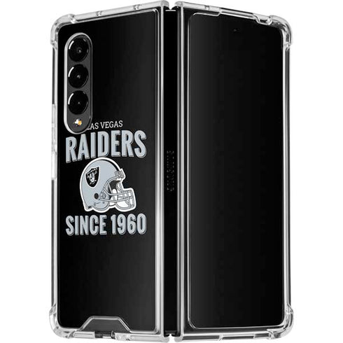 NFL Las Vegas Raiders Helmet Galaxy Z Fold4 5G Clear Case