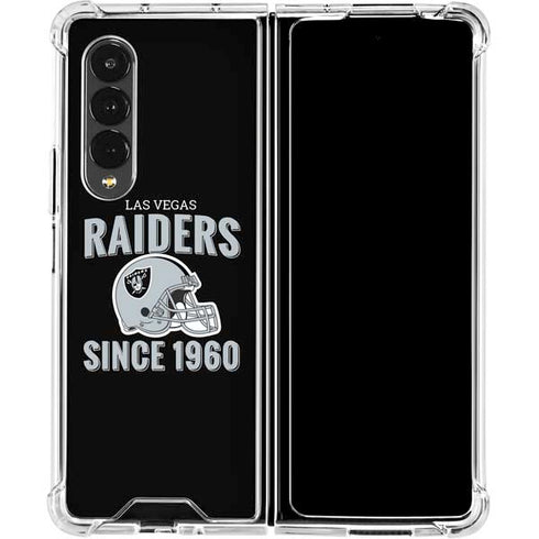 NFL Las Vegas Raiders Helmet Galaxy Z Fold4 5G Clear Case