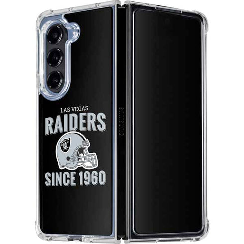 NFL Las Vegas Raiders Helmet Galaxy Z Fold5 5G Clear Case
