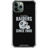NFL Las Vegas Raiders Helmet iPhone 11 Pro Max Clear Case