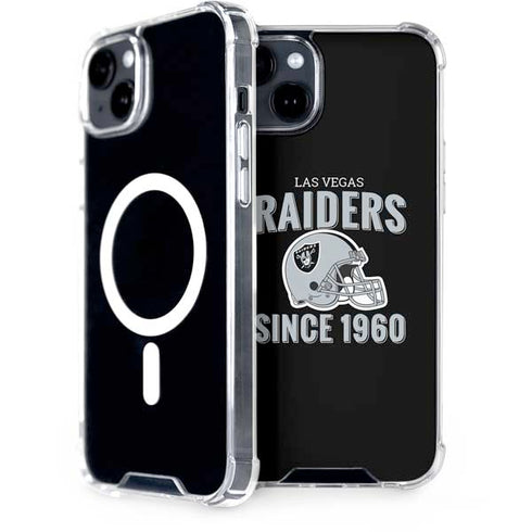 NFL Las Vegas Raiders Helmet iPhone 15 Plus MagSafe Case