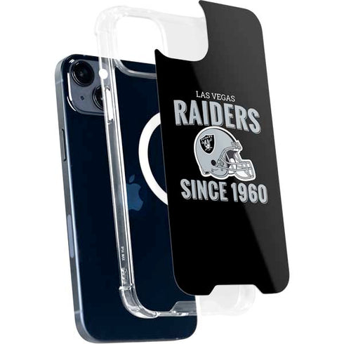 NFL Las Vegas Raiders Helmet iPhone 15 Plus MagSafe Case