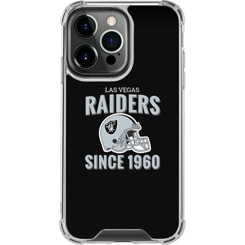 NFL Las Vegas Raiders Helmet iPhone 14 Pro Clear Case
