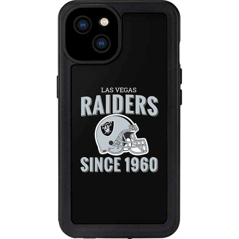 NFL Las Vegas Raiders Helmet iPhone 15 Plus Waterproof Case