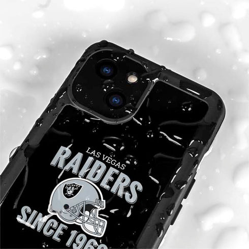 NFL Las Vegas Raiders Helmet iPhone 15 Plus Waterproof Case