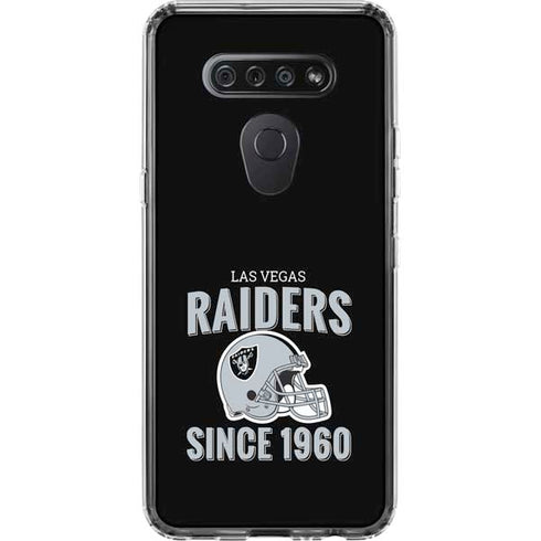 NFL Las Vegas Raiders Helmet LG K51/Q51 Clear Case