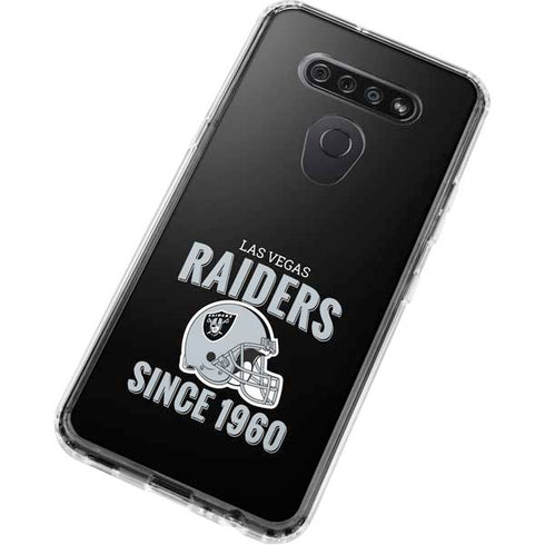 NFL Las Vegas Raiders Helmet LG K51/Q51 Clear Case