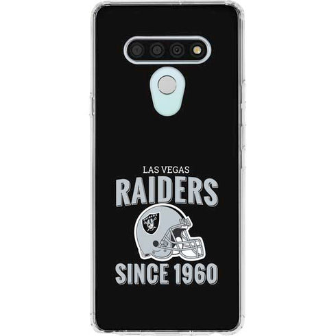 NFL Las Vegas Raiders Helmet LG Stylo 6 Clear Case