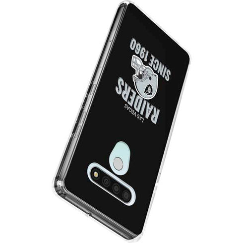 NFL Las Vegas Raiders Helmet LG Stylo 6 Clear Case