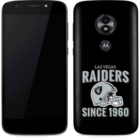 NFL Las Vegas Raiders Helmet Moto E5 Play Skin
