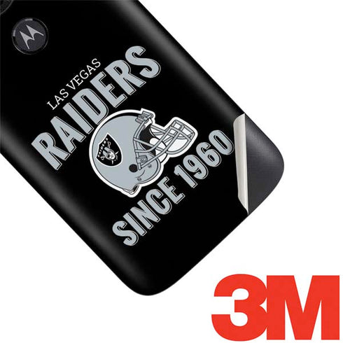 NFL Las Vegas Raiders Helmet Moto E5 Play Skin