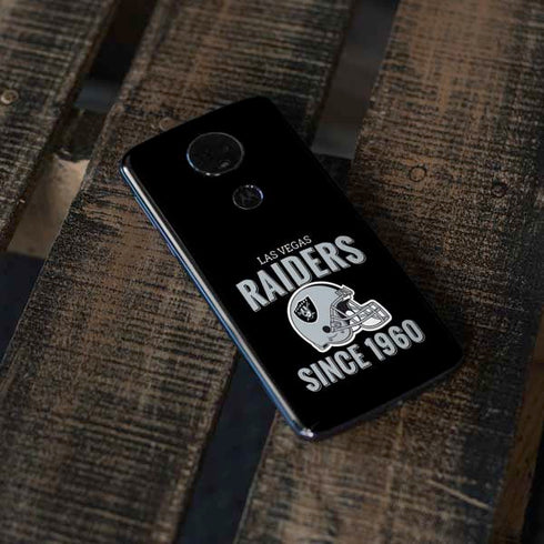 NFL Las Vegas Raiders Helmet Moto E5 Plus Skin