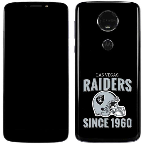 NFL Las Vegas Raiders Helmet Moto E5 Plus Skin