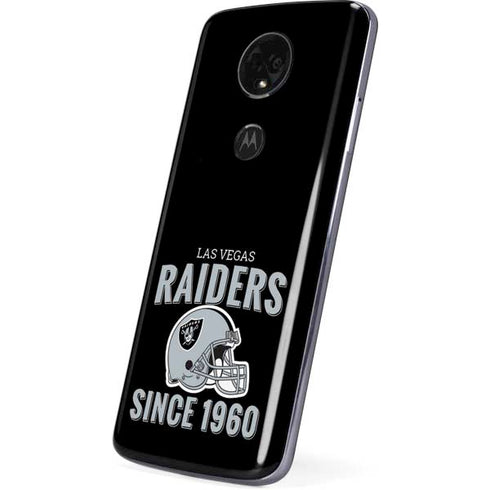NFL Las Vegas Raiders Helmet Moto E5 Plus Skin