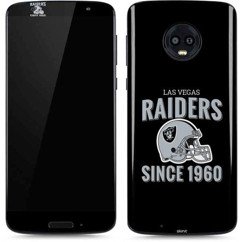 NFL Las Vegas Raiders Helmet Moto G6 Skin