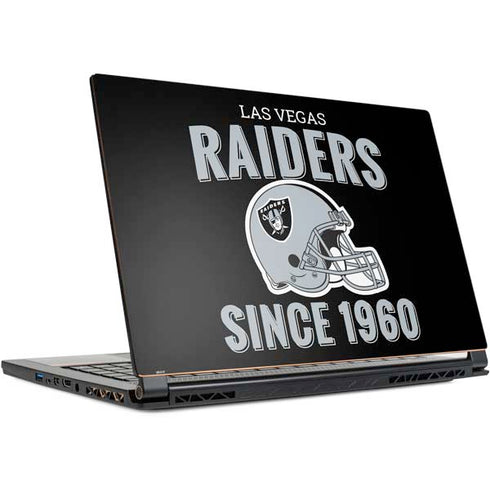 NFL Las Vegas Raiders Helmet MSI GS65 Stealth Laptop Skin
