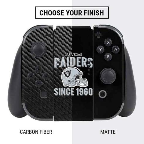 NFL Las Vegas Raiders Helmet Nintendo Switch Bundle Skin