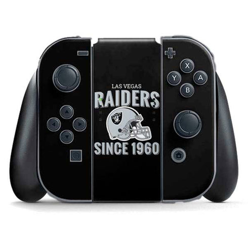 NFL Las Vegas Raiders Helmet Nintendo Switch (2017-2021) Joy-Con Controller Skin