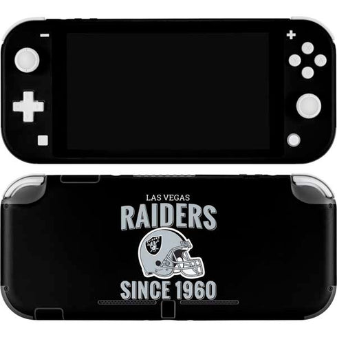 NFL Las Vegas Raiders Helmet Nintendo Switch Lite Skin
