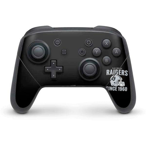 NFL Las Vegas Raiders Helmet Nintendo Switch Pro Controller Skin