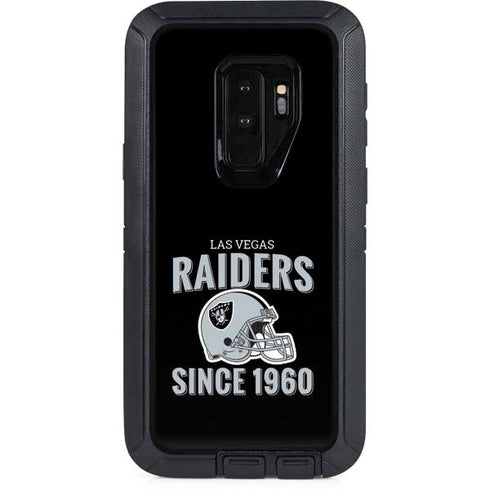 NFL Las Vegas Raiders Helmet Otterbox Defender Galaxy Skin