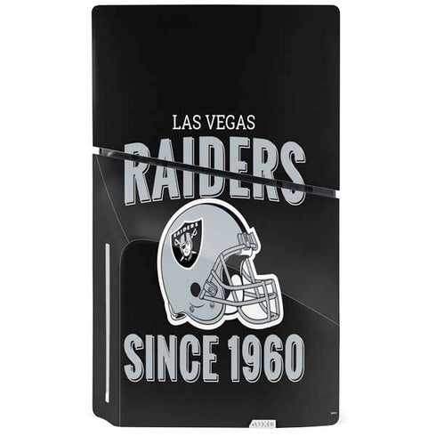 NFL Las Vegas Raiders Helmet PS5 Slim Disk Console Skin
