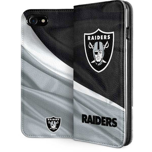 NFL Las Vegas Raiders iPhone SE (2nd & 3rd Gen) Folio Case