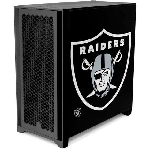 NFL Las Vegas Raiders Large Logo Corsair 4000D Tempered Glass Mid-Tower ATX Case Skin