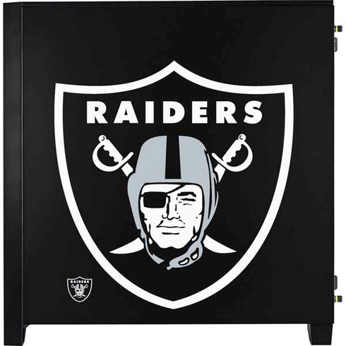 NFL Las Vegas Raiders Large Logo Corsair 4000D Tempered Glass Mid-Tower ATX Case Skin