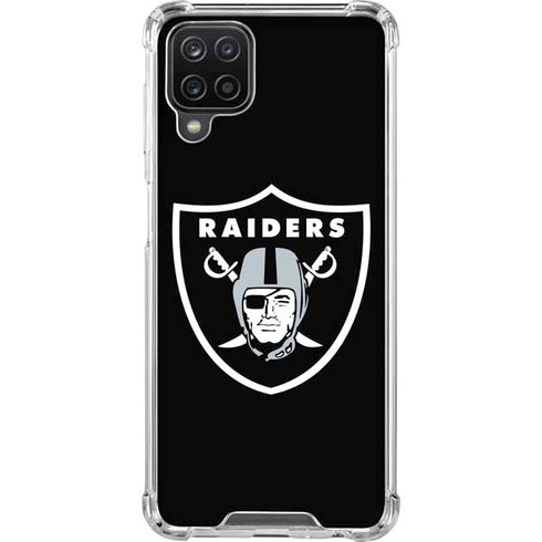 NFL Las Vegas Raiders Large Logo Galaxy A12 Clear Case