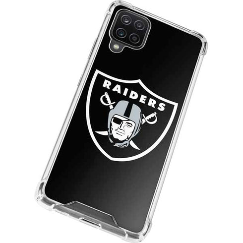 NFL Las Vegas Raiders Large Logo Galaxy A12 Clear Case