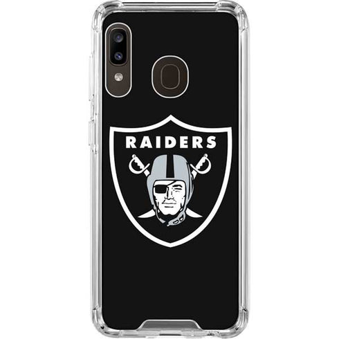 NFL Las Vegas Raiders Large Logo Galaxy A30 Clear Case